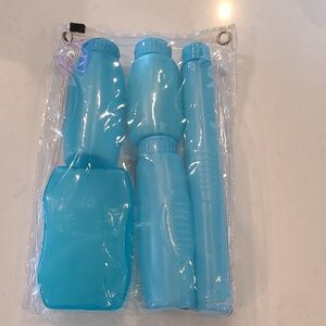 Travel Bottle Set in Blue